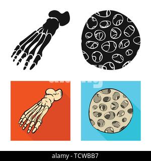 Vektor Design von Medizin und Klinik Logo. Satz von Medizin und medizinische Vektor Illustration. Stock Vektor