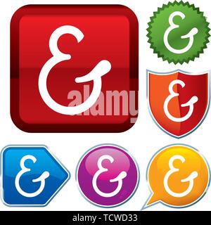 Vector Illustration. Setzen Sie glänzende Symbol Serie auf den Schaltflächen. Mutterschaft. Stock Vektor