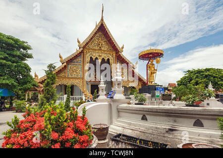 High-definition-Karte von dem berühmten Tempel in Chiang Mai Stockfoto