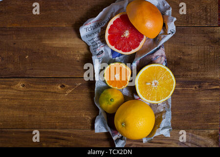 Bunte Fruchtschnitten Stockfoto
