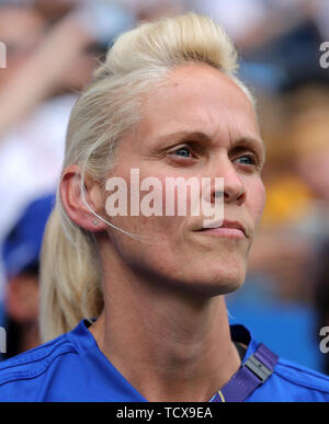 Schottland manager Shelley Kerr während der FIFA Frauen-WM, Gruppe D Match im Stade de Nice. Stockfoto