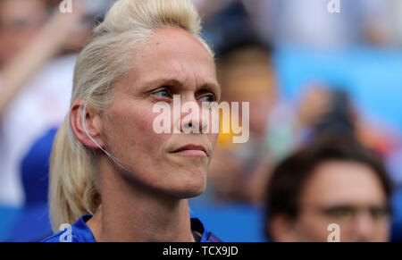 Schottland manager Shelley Kerr während der FIFA Frauen-WM, Gruppe D Match im Stade de Nice. Stockfoto