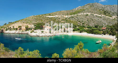 Dubovica Bucht und Strand, Insel Hvar, Dalmatien, Kroatien, Europa Stockfoto