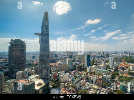 Blick auf die Skyline der Stadt, Ho Chi Minh City, Vietnam, Indochina, Stockfoto