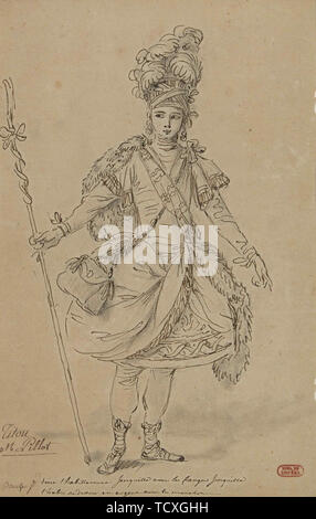 Tithonus. Kostüme für die Oper Titon et l'Aurore durch Jean-Joseph de Mondonville, 1763. Schöpfer: François Boucher (1703-1770). Stockfoto