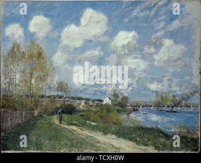 Été à la Riviere (Sommer in Bougival), 1876. Schöpfer: Sisley, Alfred (1839-1899). Stockfoto