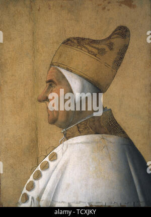 Portrait von Dogen Giovanni Mocenigo, C. 1480. Schöpfer: BELLINI, Gentile (Ca. 1429-1507). Stockfoto