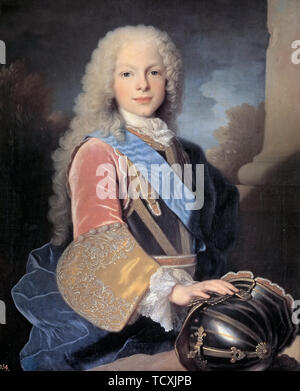 Porträt von Ferdinand VI. von Spanien (1713-1759), 1725. Schöpfer: Ranc, Jean (1674-1735). Stockfoto