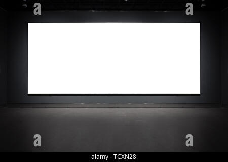 Schwarze Wand mit Bild Bild Stockfoto