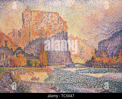 Castellane, 1902. Schöpfer: Signac, Paul (1863-1935). Stockfoto