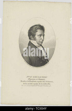 Porträt von Joseph Louis Gay-Lussac (1778-1850), C. 1824. Schöpfer: Anonym. Stockfoto