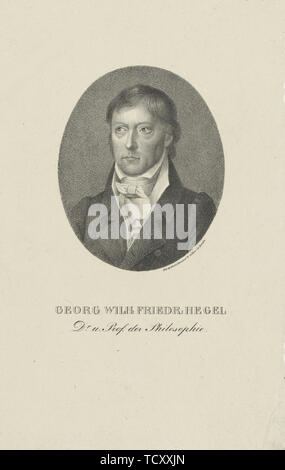 Porträt von Georg Wilhelm Friedrich Hegel (1770-1831). Schöpfer: Anonym. Stockfoto