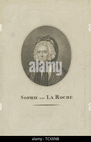 Sophie von La Roche, geb. Gutermann von Gutershofen (1730-1807), C. 1800. Schöpfer: Anonym. Stockfoto