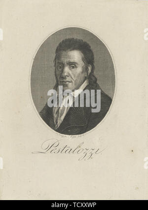 Portrait von Johann Heinrich Pestalozzi (1746-1827), 1805. Schöpfer: Anonym. Stockfoto