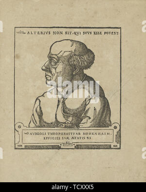 Philippus Aureolus Theophrastus Bombastus von Hohenheim (Paracelsus), ca 1538. Schöpfer: Anonym. Stockfoto