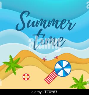 Sommer Ferienlager Poster Stock Vektor