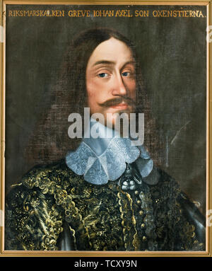 Porträt des Grafen Johan Axelsson Oxenstierna (1611-1657). Schöpfer: Hulle, Anselm van (1601-1674). Stockfoto