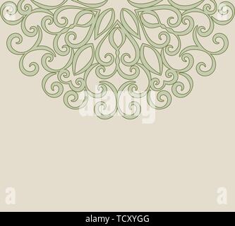 Mandala Muster Hintergrund. Stock Vektor