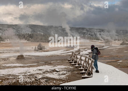 Yellowstone National Park, UNESCO World Heritage Site, Wyoming, Vereinigte Staaten von Amerika, Nordamerika Stockfoto