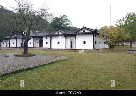 Alte Residenz des Vorsitzenden Mao, Dajing, Jinggangshan, Provinz Jiangxi Stockfoto