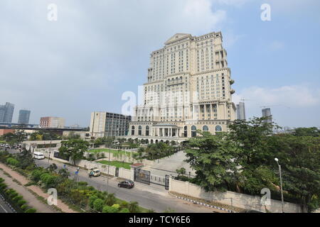 Kolkata, Indien. 10 Juni, 2019. ITC Royal Bengal. Einen Tag vor der Eröffnung des neuen 133 Meter Höhe Hotel mit 456 Zimmern im ITC Sonar und ITC Royal B Stockfoto