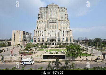 Kolkata, Indien. 10 Juni, 2019. ITC Royal Bengal. Einen Tag vor der Eröffnung des neuen 133 Meter Höhe Hotel mit 456 Zimmern im ITC Sonar und ITC Royal B Stockfoto