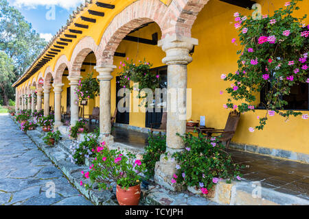 Paipa, Kolumbien - 14. Februar 2017: Hacienda Del Salitre Hotel von Paipa Boyaca in Kolumbien Südamerika Stockfoto