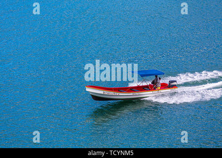 Brothers in Arms Wassertaxi in Saint Lucia Stockfoto