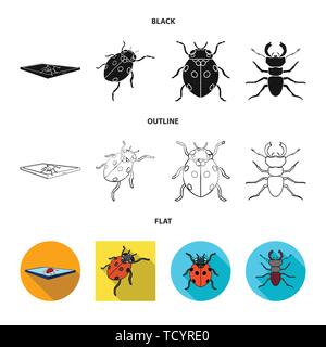 Horn, Marienkäfer, Kakerlake, Pest, Käfer, Insekten, Käfer, Tier, Halloween, gezeichnet, Tattoo, Natur, botanische, Antenne, Set, Vector, Icon, Illustration, isoliert, Sammlung, Design, Element, Grafik, Zeichen, Vektor, Vektoren, Stock Vektor