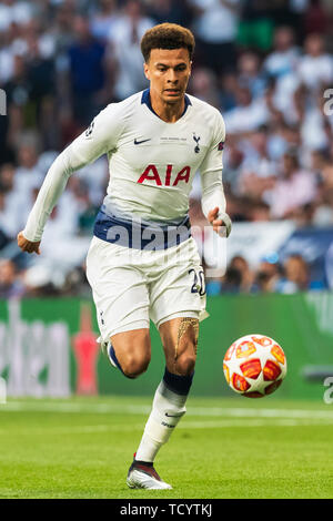 1. Juni 2019 in Madrid, Spanien Fussball Champions League Finale: Tottenham Hotspur gegen Liverpool l+r Dele Alli (Tottenham Hotspur) Stockfoto