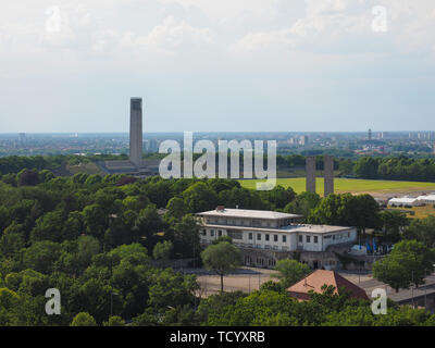 BERLIN, DEUTSCHLAND - ca. Juni 2019: Maifeld (d. h. möglicherweise Feld) im Olympiastadion (Olympiastadion) Stockfoto