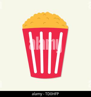 Popcorn Vektor symbol Abbildung Stock Vektor
