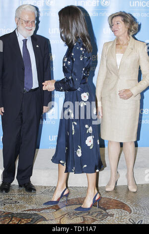 Madrid, Spanien. 11 Juni, 2019. Queen Letizia von Spanien besucht UNICEF Awards 2019 am CSIC Hauptsitz am 11. Juni 2019 in Madrid, Spanien Credit: Jack Abuin/ZUMA Draht/Alamy leben Nachrichten Stockfoto