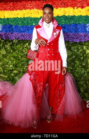 Billy Porter in der Ankunftshalle für 73rd jährlichen Tony Awards, Radio City Music Hall, Rockefeller Center, New York, NY, 9. Juni 2019. Foto: Jason Mendez/Everett Collection Stockfoto