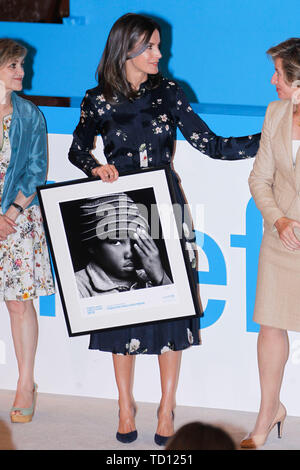 Madrid, Spanien. 11 Juni, 2019. Queen Letizia besucht UNICEF Awards 2019 am CSIC in Madrid, Spanien. Juni 11, 2019. Credit: Jimmy Olsen/Medien Punch *** Keine Spanien***/Alamy leben Nachrichten Stockfoto