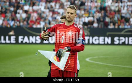 Mainz, Deutschland. 11. Juni 2019. firo: 2019/2020 11.06.2019 Fußball, EM, Euro, Qualifikation Deutschland - Estland Geste, Manuel Neuer | Verwendung der weltweiten Kredit: dpa/Alamy leben Nachrichten Stockfoto