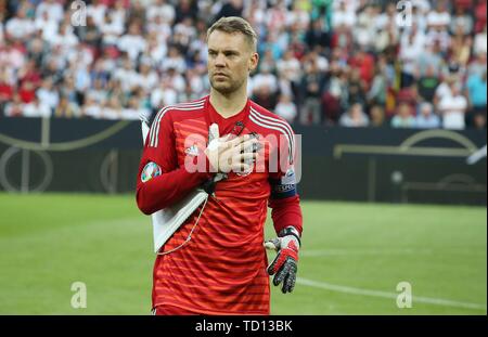 Mainz, Deutschland. 11. Juni 2019. firo: 2019/2020 11.06.2019 Fußball, EM, Euro, Qualifikation Deutschland - Estland Geste, Manuel Neuer | Verwendung der weltweiten Kredit: dpa/Alamy leben Nachrichten Stockfoto