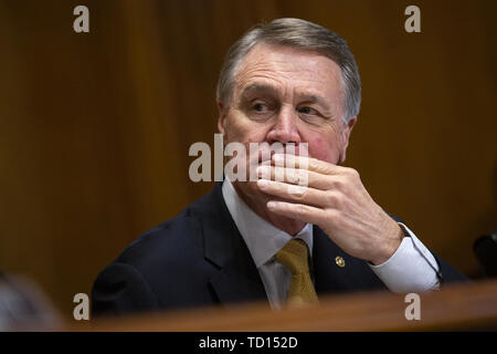 Washington, District of Columbia, USA. 11 Juni, 2019. United States Senator David Perdue (Republikaner für Georgien) Während der US-Senat Caucus auf International Narcotics Control Anhörung auf dem Capitol Hill in Washington, DC, USA am 11. Juni 2019. Credit: Stefani Reynolds/CNP/ZUMA Draht/Alamy leben Nachrichten Stockfoto