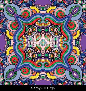 Ector nahtlose Muster, abstrakten geometrischen Hintergrund Abbildung, Stoff Textil folklore Muster und tribal Motive. Ethnische Fliese drucken Stock Vektor