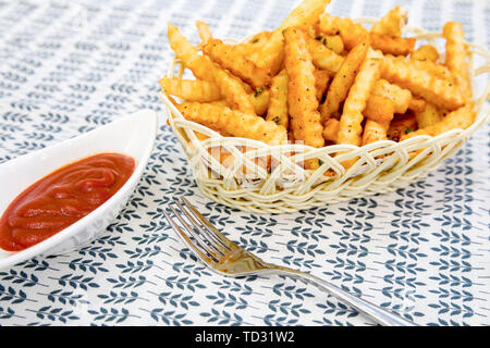 Fry Pommes noch Leben close-up Stockfoto