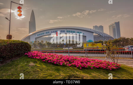 Shenzhen Bay China Resources Sportzentrum Stockfoto