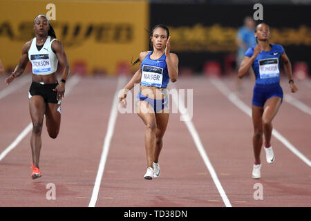 Salwa Eid Naser von Bahrain konkurriert in der Frauen über 400 m in der IAAF Diamond League Golden Gala Roma 06-06-2019 Stadio Olimpico zu gewinnen, Konferenz Atlet Stockfoto