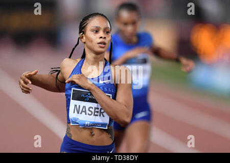 Salwa Eid Naser von Bahrain konkurriert in der Frauen über 400 m in der IAAF Diamond League Golden Gala Roma 06-06-2019 Stadio Olimpico zu gewinnen, Konferenz Atlet Stockfoto