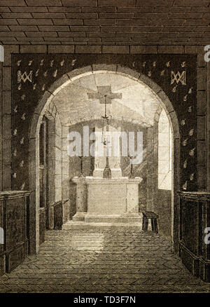 Die Chapelle expiatoire, Paris, antiken Stahl Gravierte drucken, 1831 Stockfoto