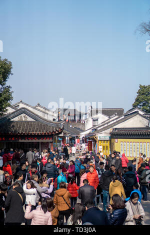 Suzhou Hanshan Tempel Fengqiao Nacht Park Scenic Area Stockfoto