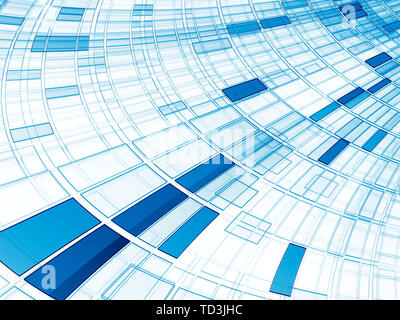 Abstrakte tech style Hintergrund - digital erzeugte Bild Stockfoto