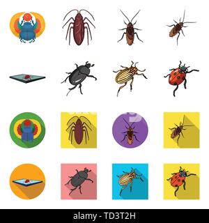 Horn, Marienkäfer, Schädlingsbekämpfung, Schaben, Käfer, Insekten, Käfer, Tier, Halloween, gezeichnet, Tattoo, Natur, botanische, Antenne, Set, Vector, Icon, Illustration, isoliert, Sammlung, Design, Element, Grafik, Zeichen, Vektor, Vektoren, Stock Vektor