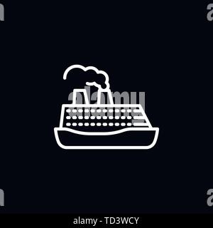 Boot Symbol Vektor in trendigen Flat Style auf weißem Hintergrund. Boot icon Bild, Boot Symbol Abbildung Stock Vektor