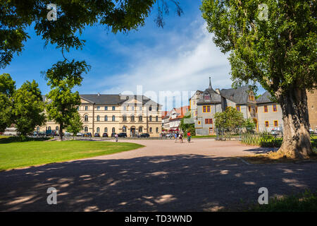 WEIMAR, Deutschland - ca. Juli 2019: Stadtbild von Weimar in Thüringen, Deutschland Stockfoto