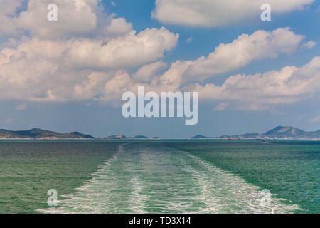 Bohai Meer Landschaft von Cairo Changshan Inseln, Yantai, Provinz Shandong, China Stockfoto